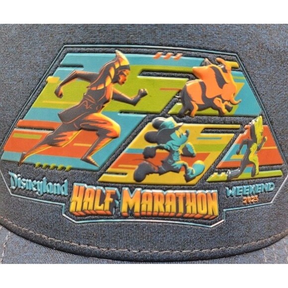 2025 Disneyland Half Marathon runDisney Marvel Star Wars Baseball Hat SnapBack - Picture 2 of 7